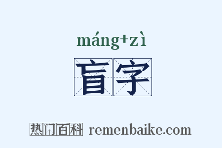 盲字是什么意思的图片